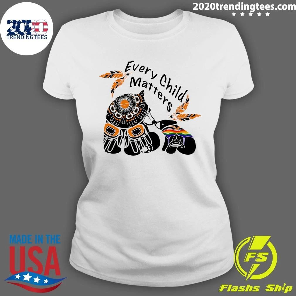 Mama Bear and Cub Every Child Matters Shirt