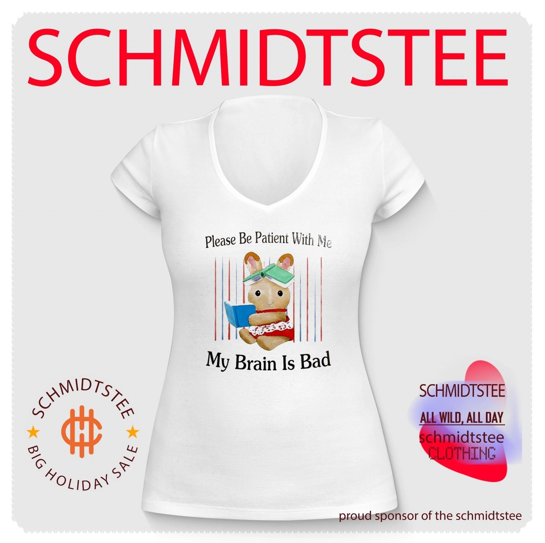 Bunny please be patient with me my brain is bad shirt