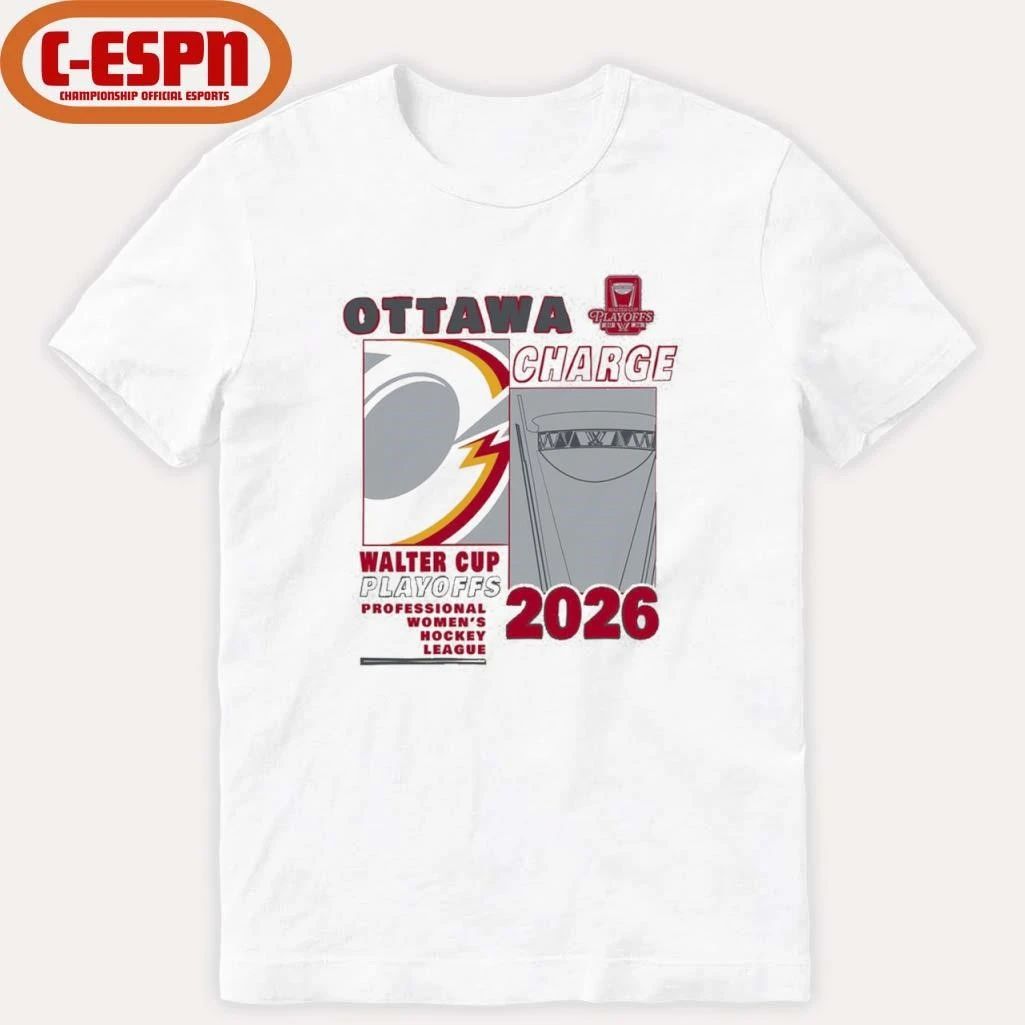 Ottawa Charge 2026 PWHL Walter Cup Playoffs Fragments Shirt