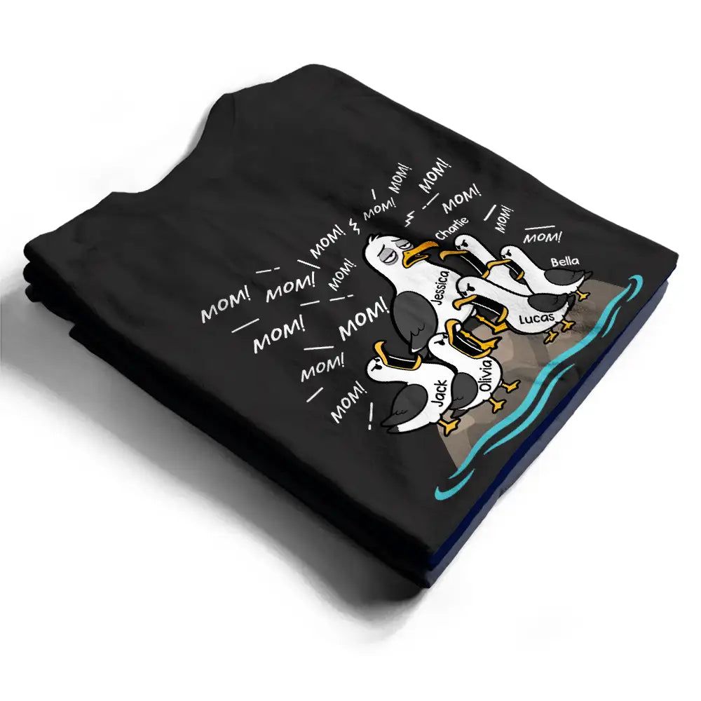 Tired Seagull Dad Papa Club - Personalized T Shirt