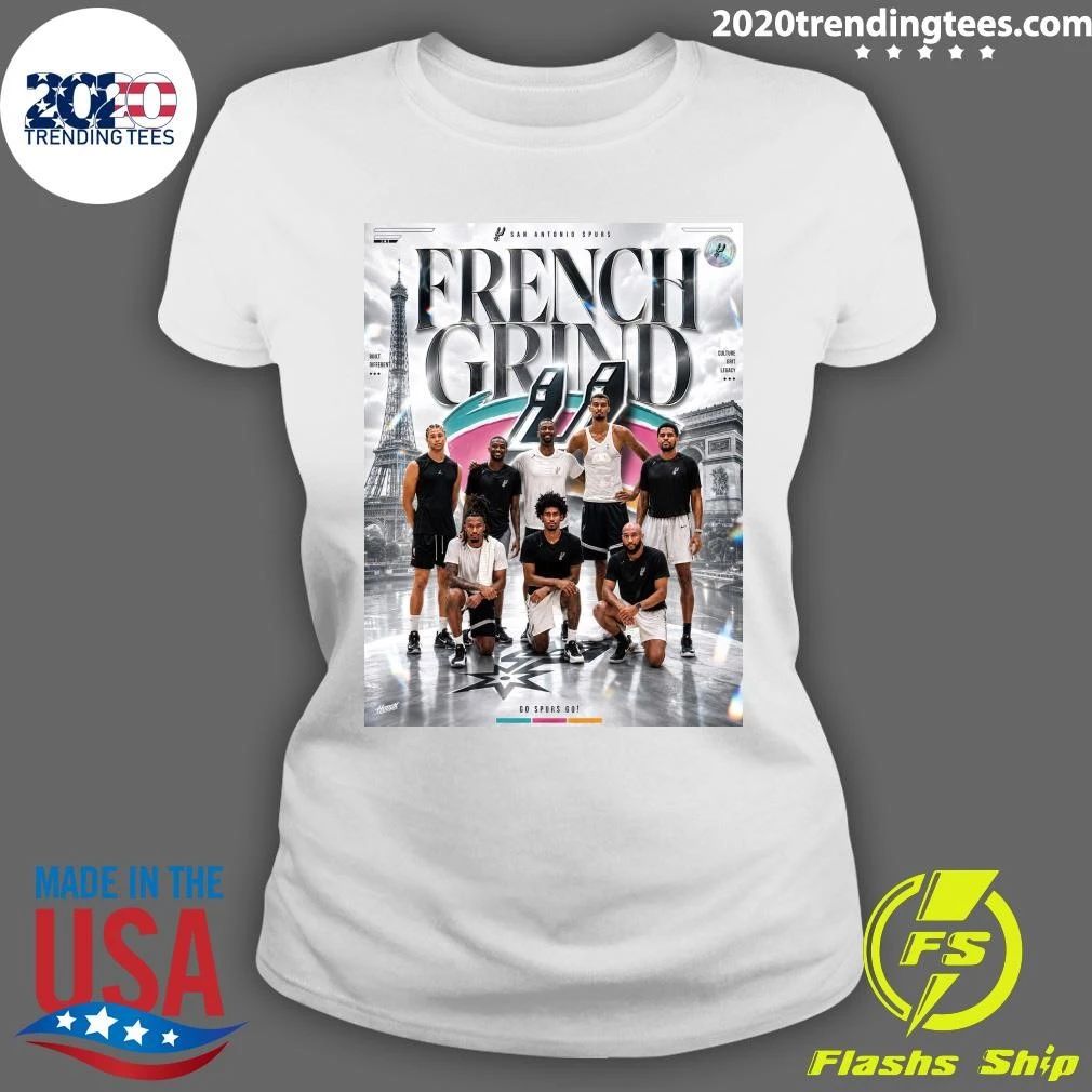 San Antonio Spurs French Grind Go Spurs Go 2026 NBA Finals Championship Shirt