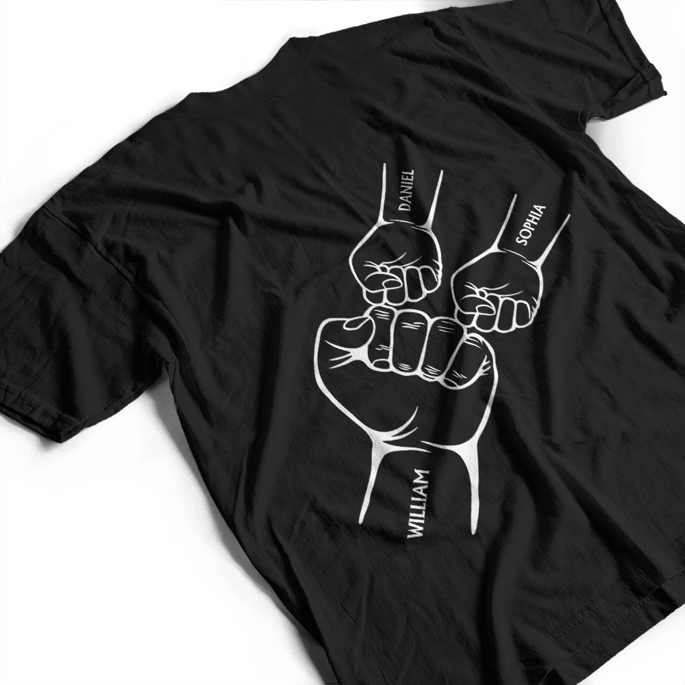 Papa Dad Cross Arrows Hand Punch - Personalized T Shirt