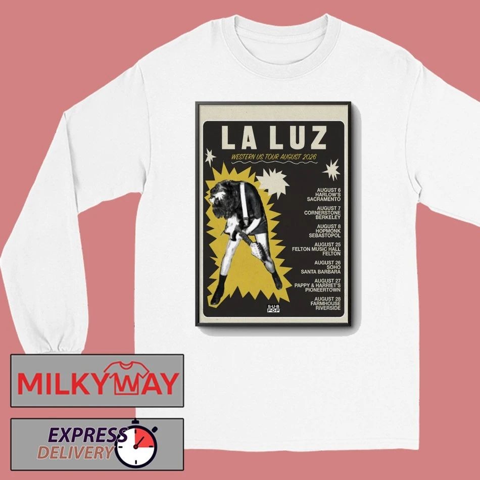 La Luz 2026 Western US Tour Poster shirt