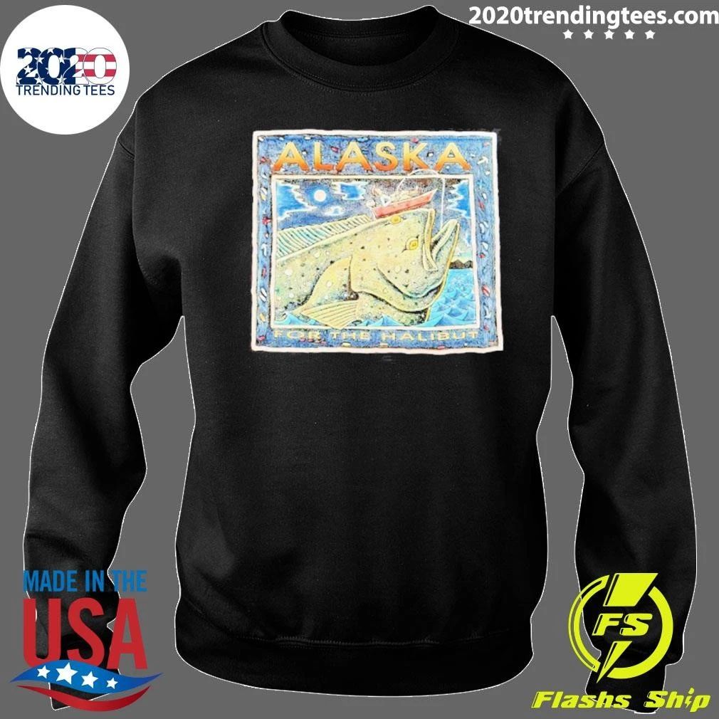 Alaska For The Halibut Ray Troll Fishing Shirt