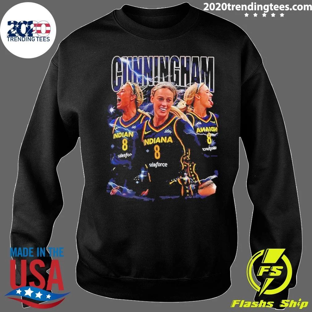 Sophie Cunningham 8 Indiana Fever Basketball Salesforce Graphic Vintage Shirt