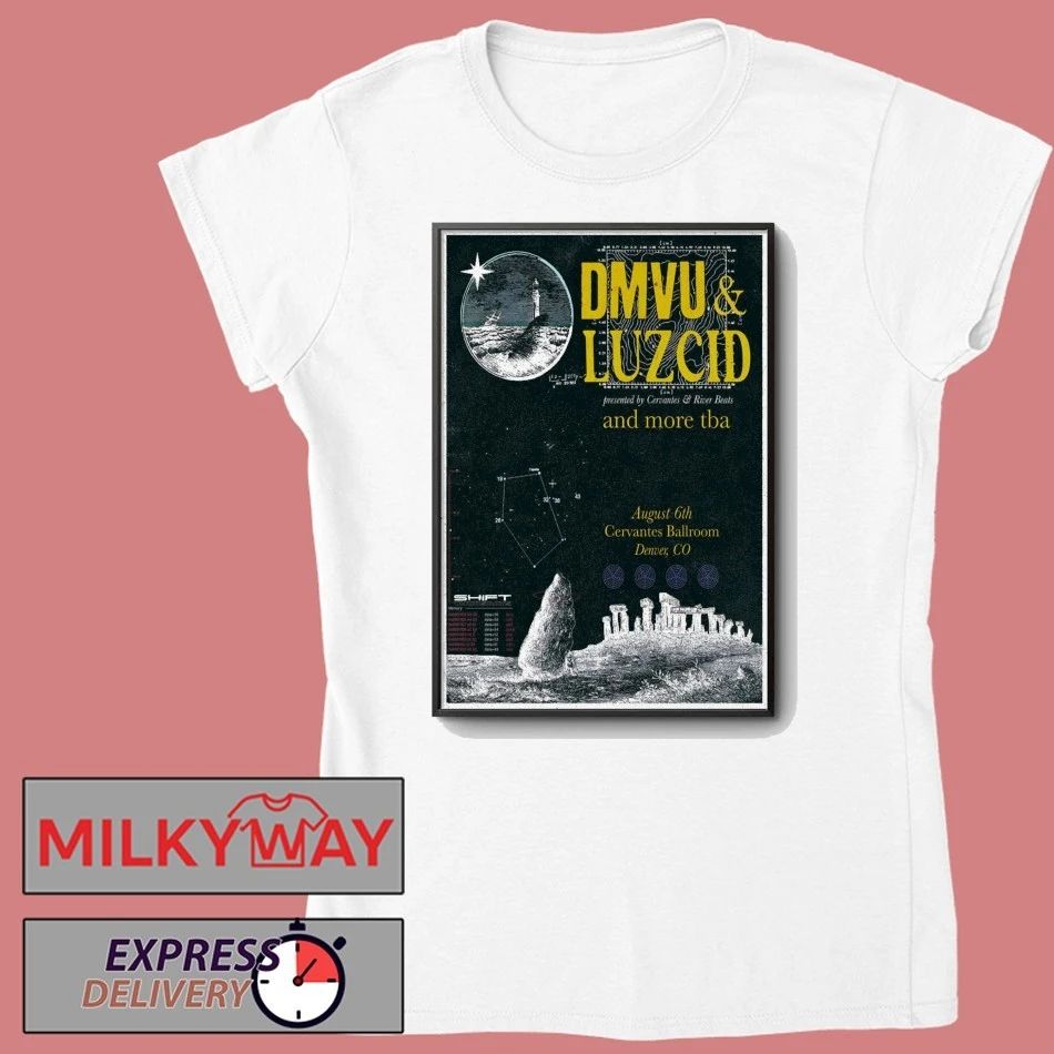 DMVU And LUZCID In Denver CO On Aug 6 2026 Tour Poster shirt