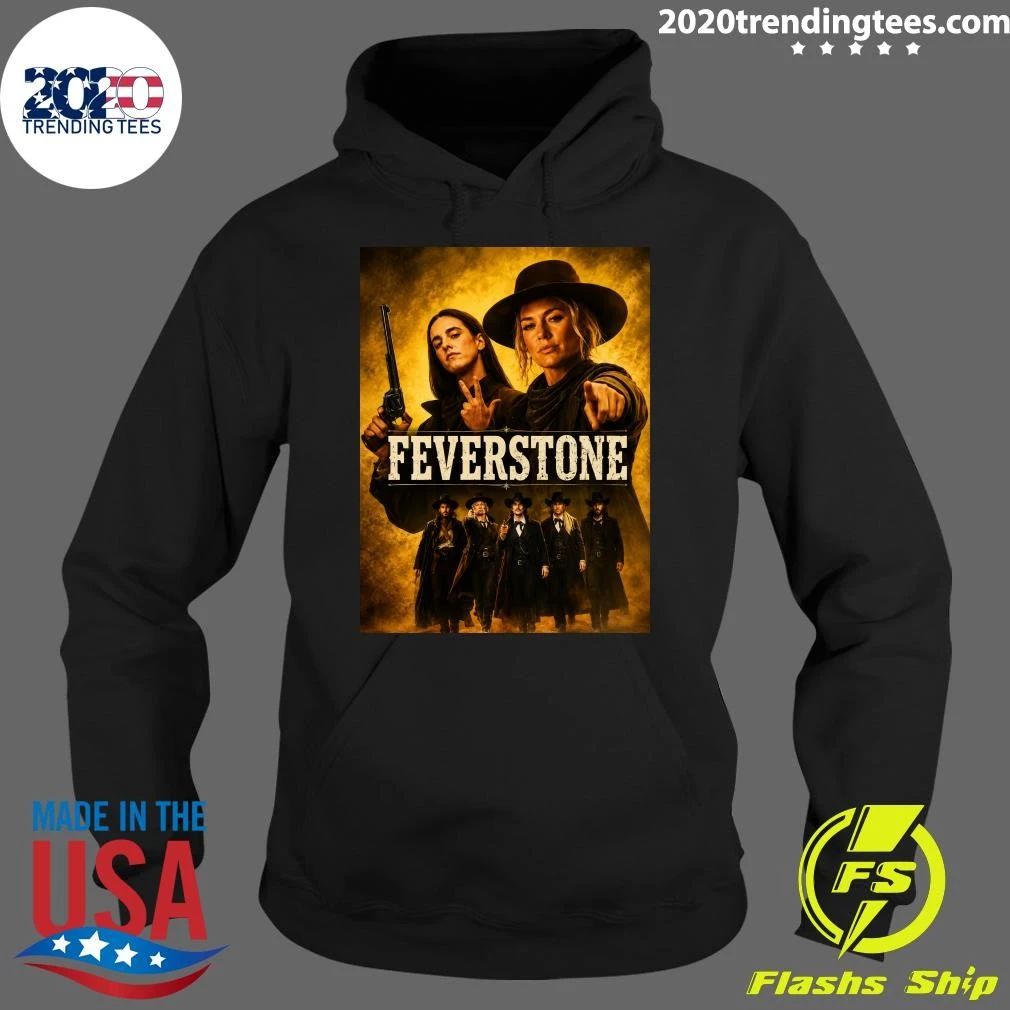 Feverstone Western Movie Style Poster Vintage Cowboy Outlaw Artwork Shirt