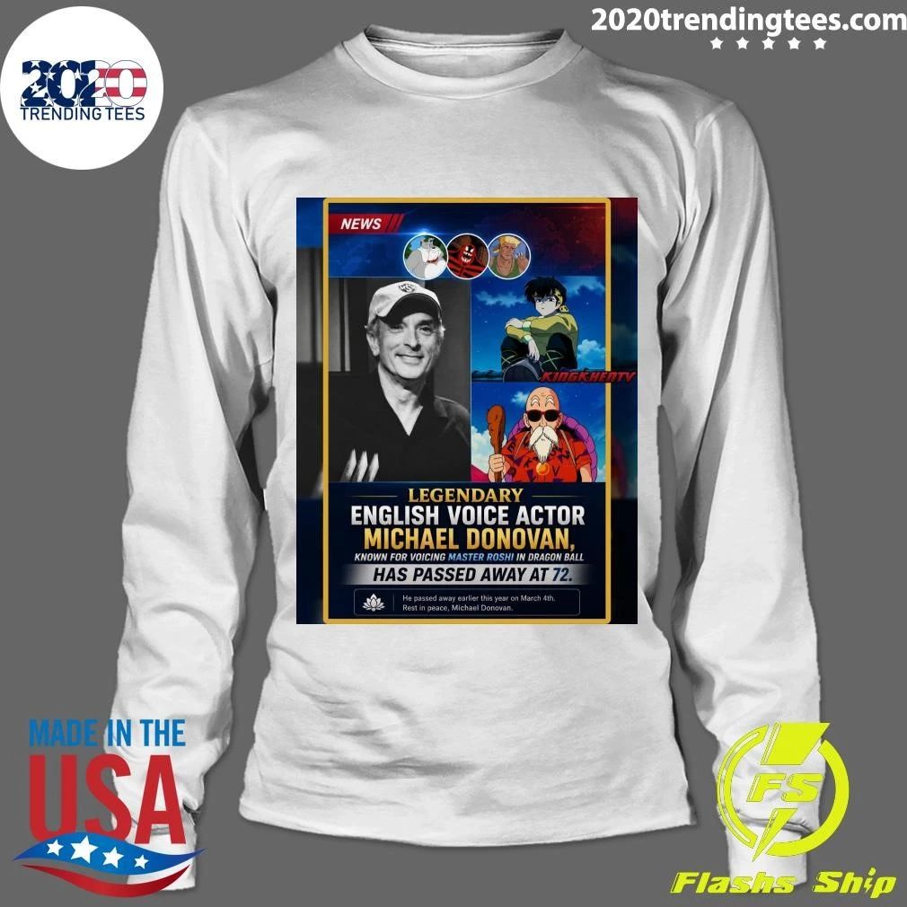 Legendary Canadian Voice Actor and Director Michael Donovan Has Passed Away At 72 Shirt