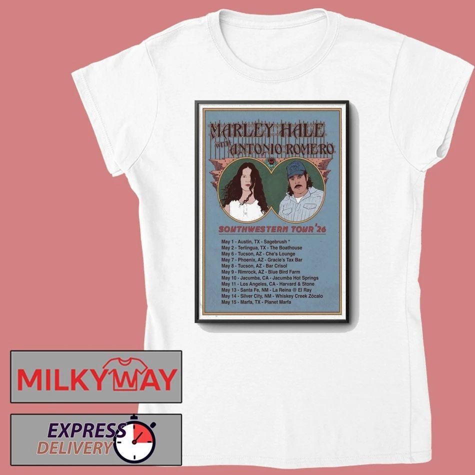 Marley Hale With Antonio Romero Southwestern 2026 Tour Poster shirt