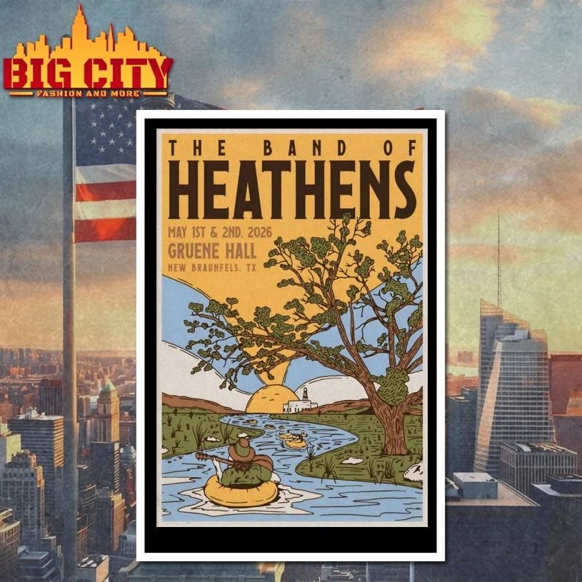 The Band Of Heathens New Braunfels TX 5.1-5.2.2026 Poster T-shirt