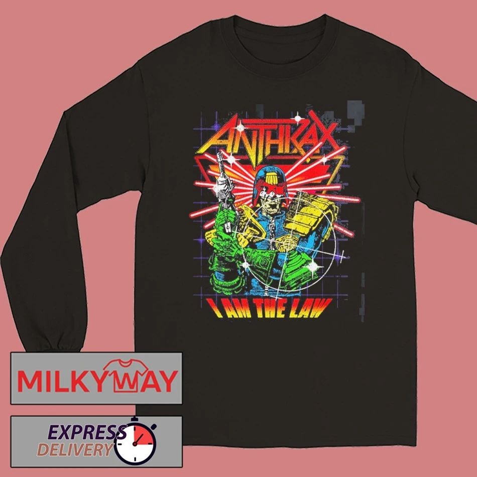 Anthrax Europe 2026 Tour Merch I Am The Law Cyber Judge T-Shirt