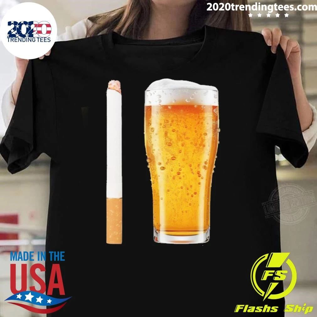 Cigarette and Beer for Breakfast Tee Shirt