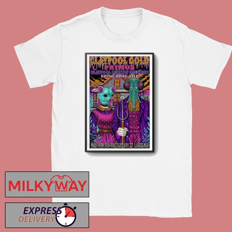 TOUR MAY 30 2026 Primus Poster Chesterfield LIMITED shirt