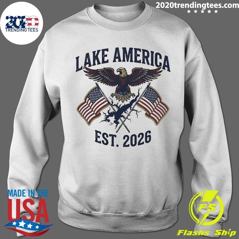 Lake America 2026 Eagle Usa Flag Shirt