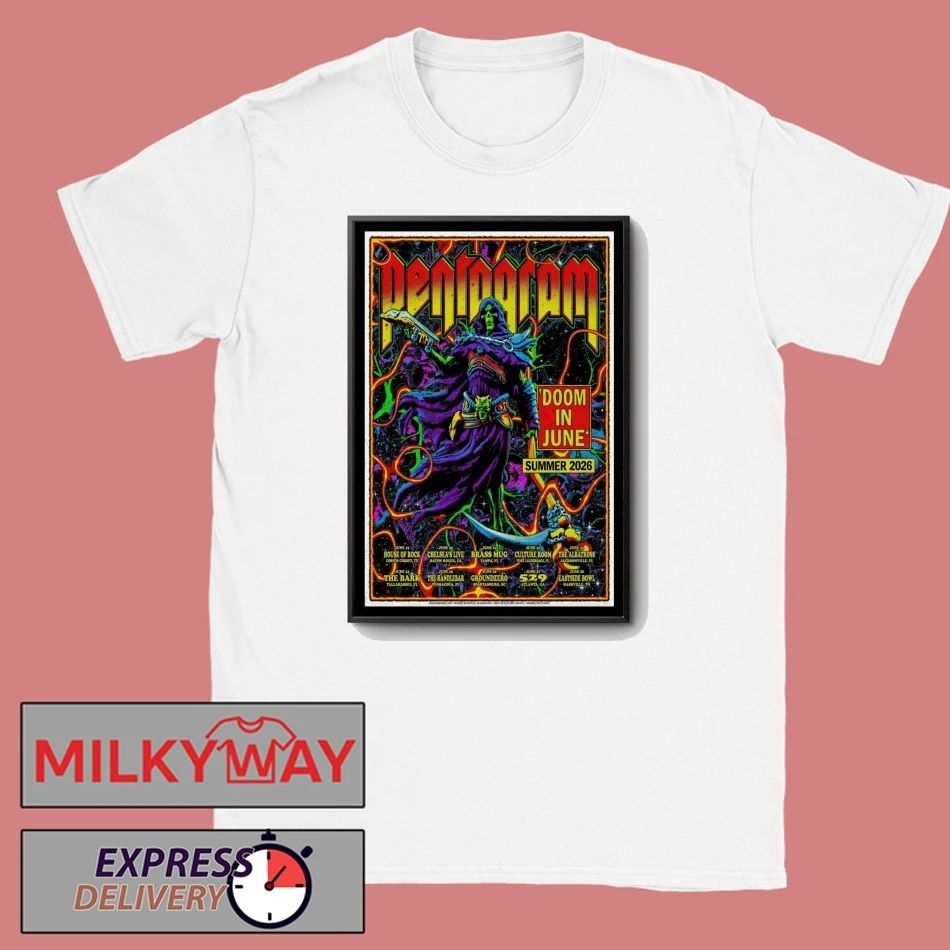 Pentagram Tour Summer 2026 Poster shirt