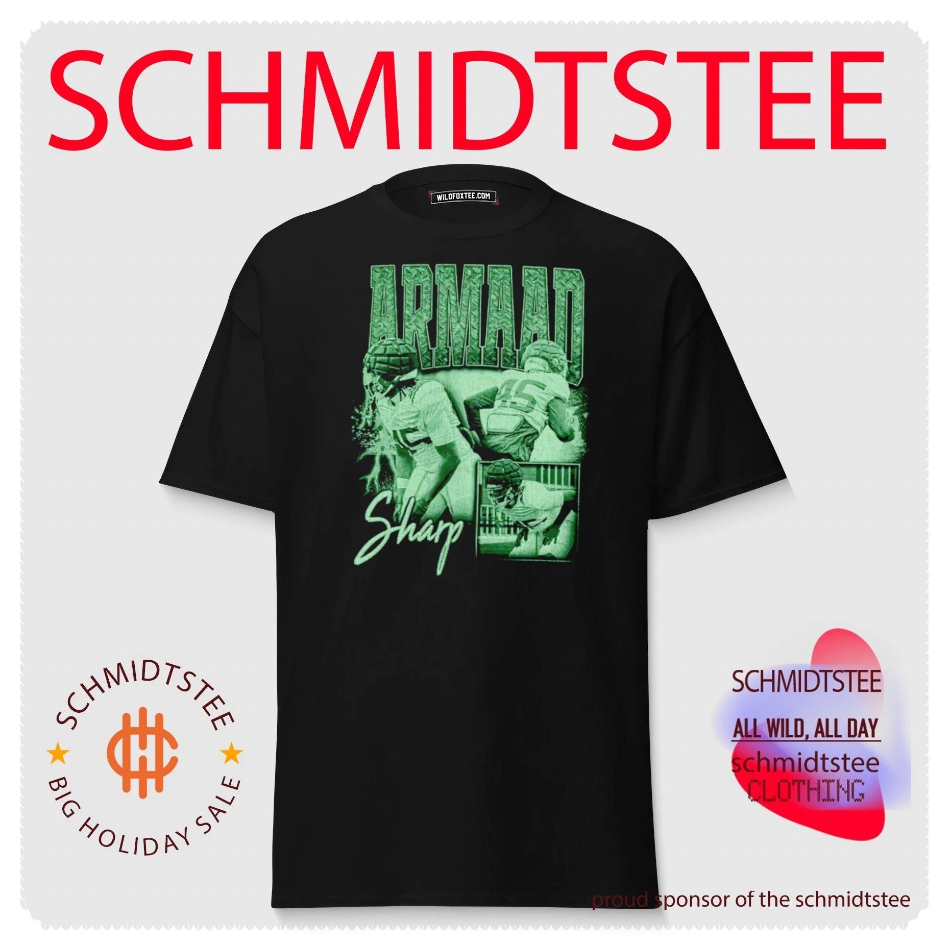 Armaad Sharp Football Collage athlete shirt