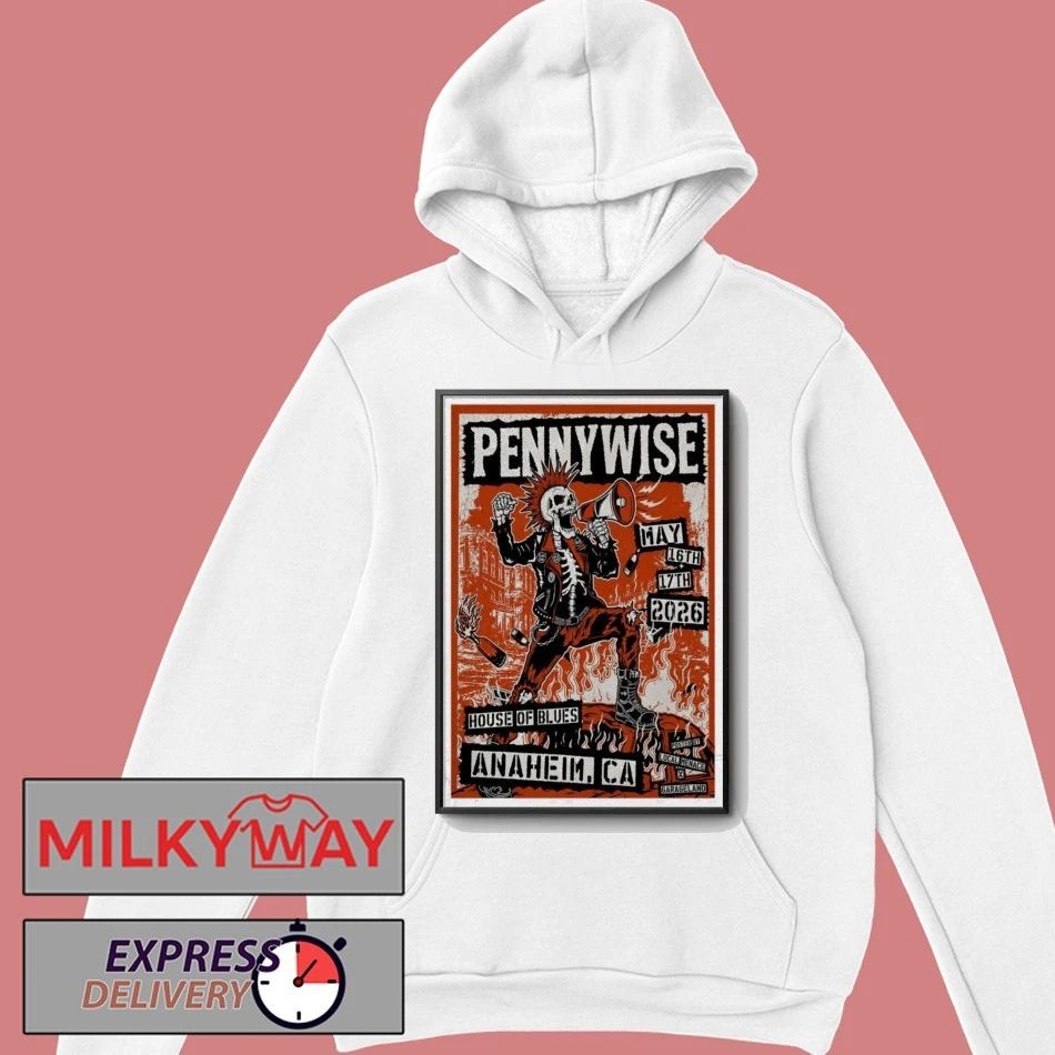 LIMITED Pennywise Poster Tour Anaheim, CA May 16 – 17 2026 shirt