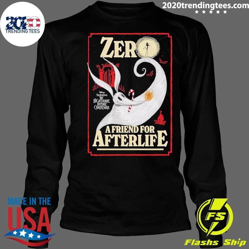 The Nightmare Before Christmas Juniors Womens Halloween A Friend For Life Zero Poster Shirt
