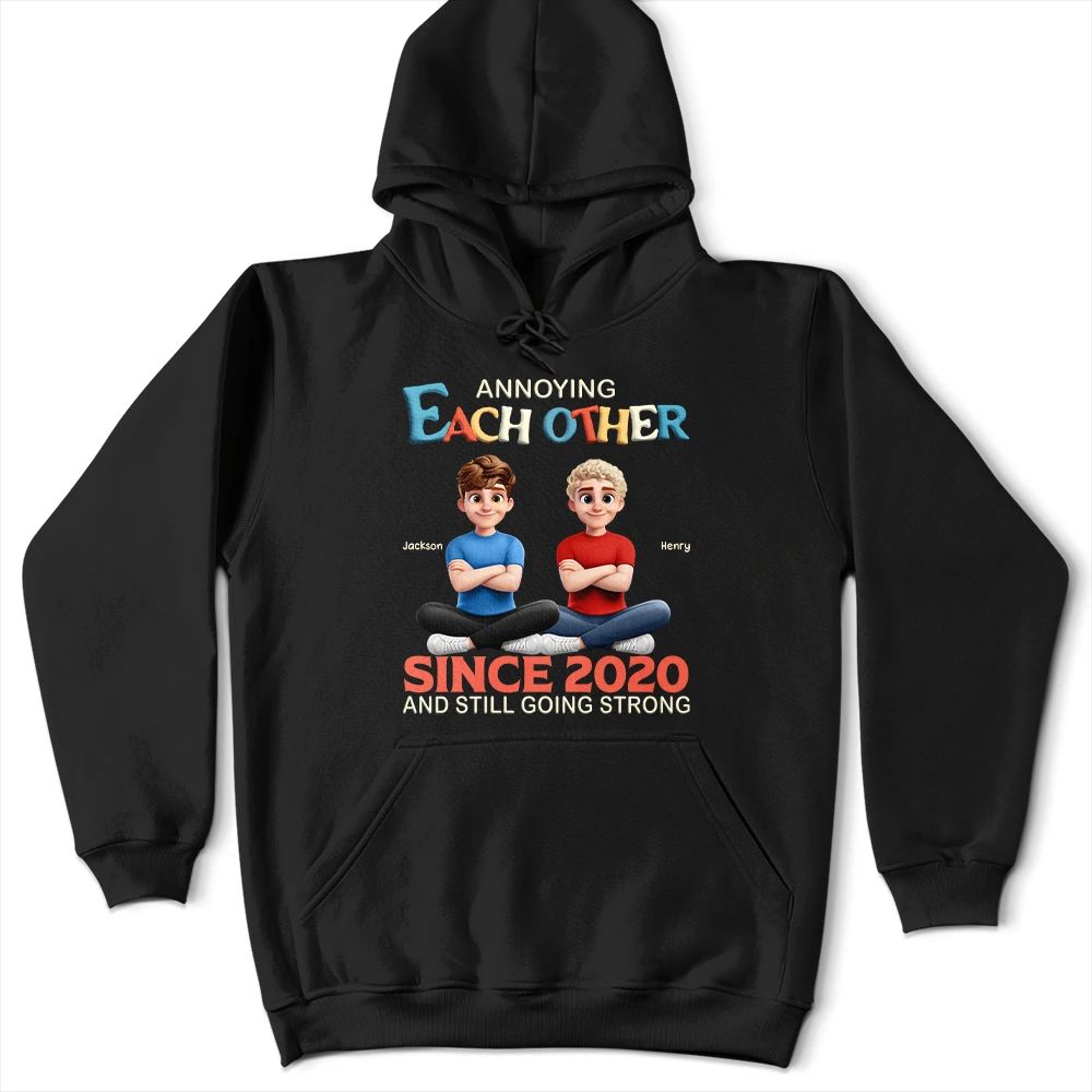3D Effect Couple Annoying Each Other And Still Going Strong - Personalized T Shirt