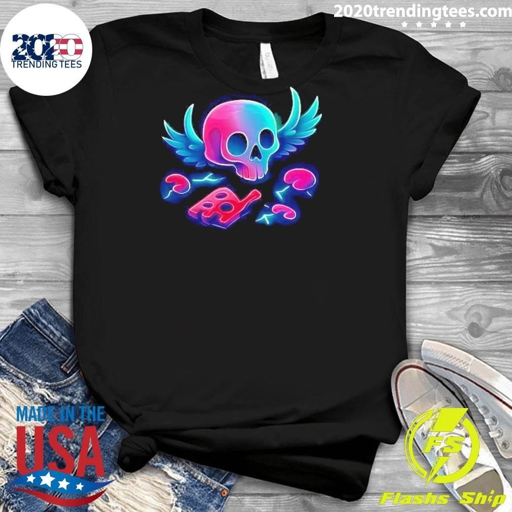 Skull wings Cyberpunk Shirt