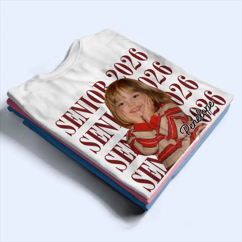 Custom Photo Senior Vintage Portrait - Personalized T Shirt