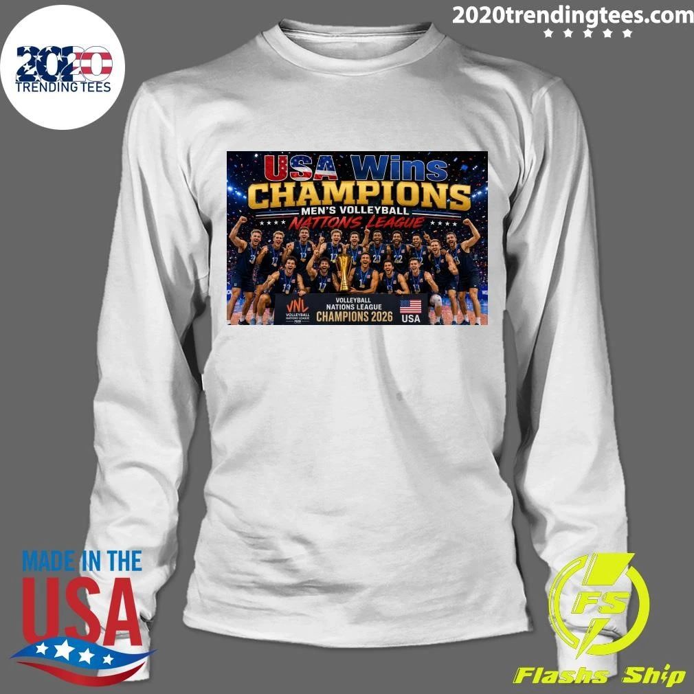 USA Wins Champions Men’s Volleyball Nations League 2026 Shirt