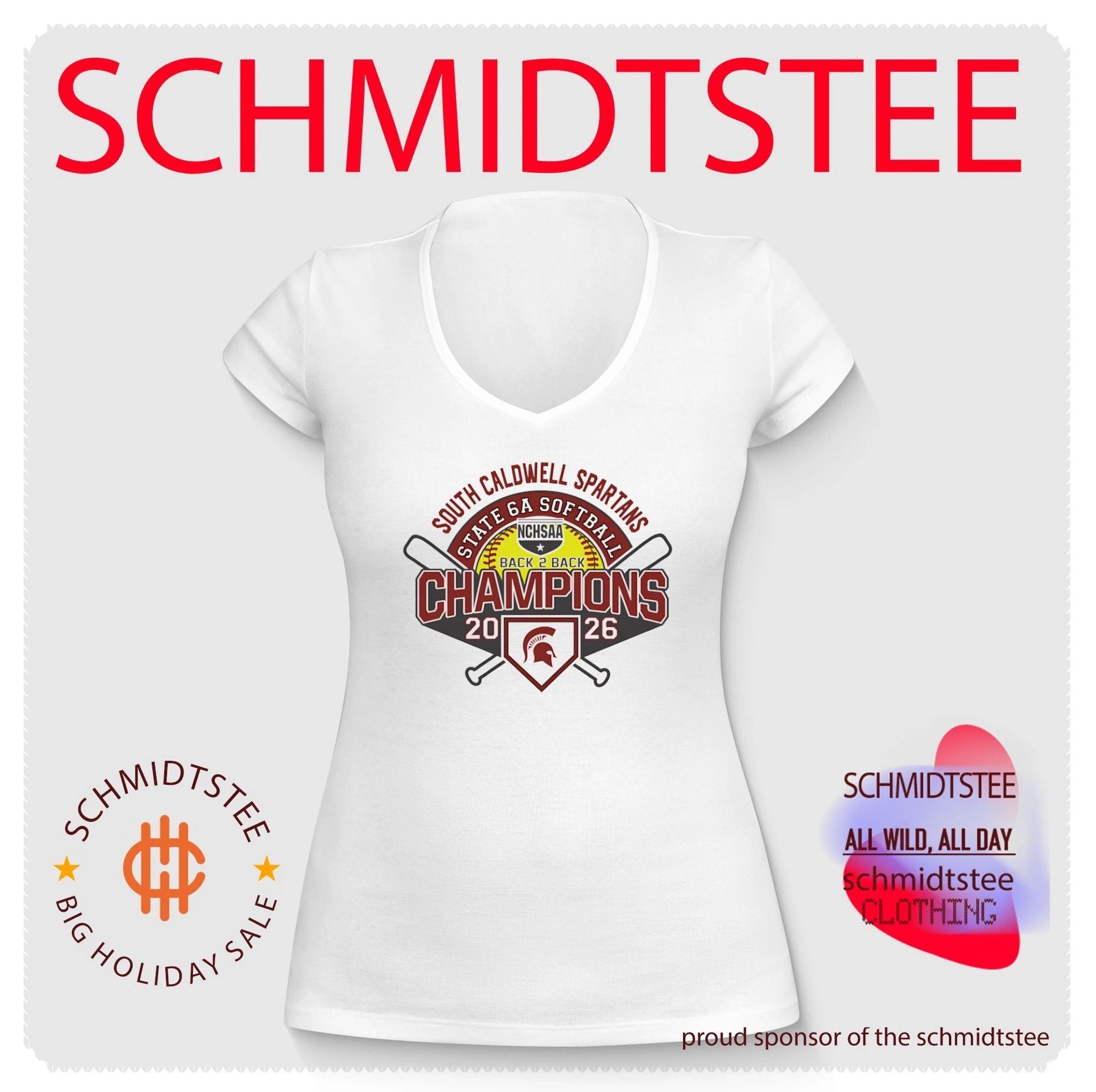South Caldwell Spartans 2026 NCHSAA State 5A Softball Champions shirt