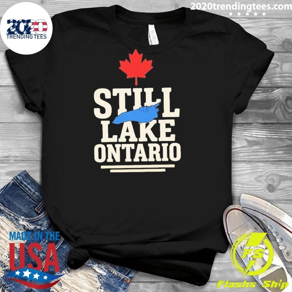 Still Lake Ontario Canada Map Shirt