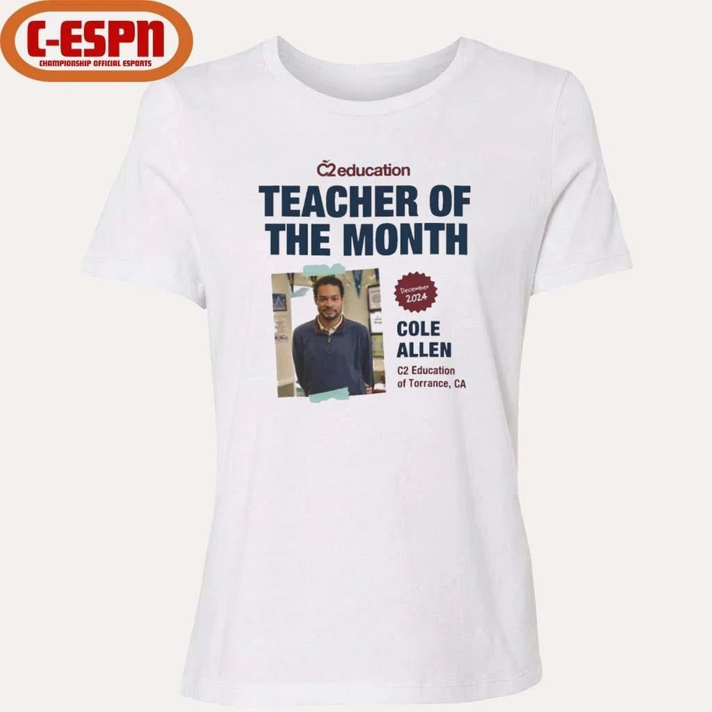 Cole Thomas Allen Teacher of the Month Shirt