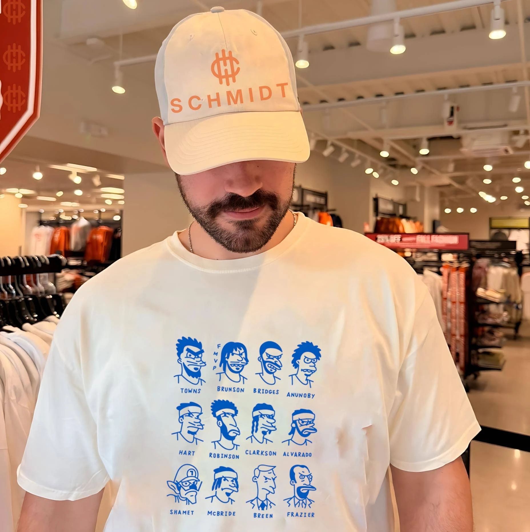 New York Knicks team of destiny cartoon roster shirt