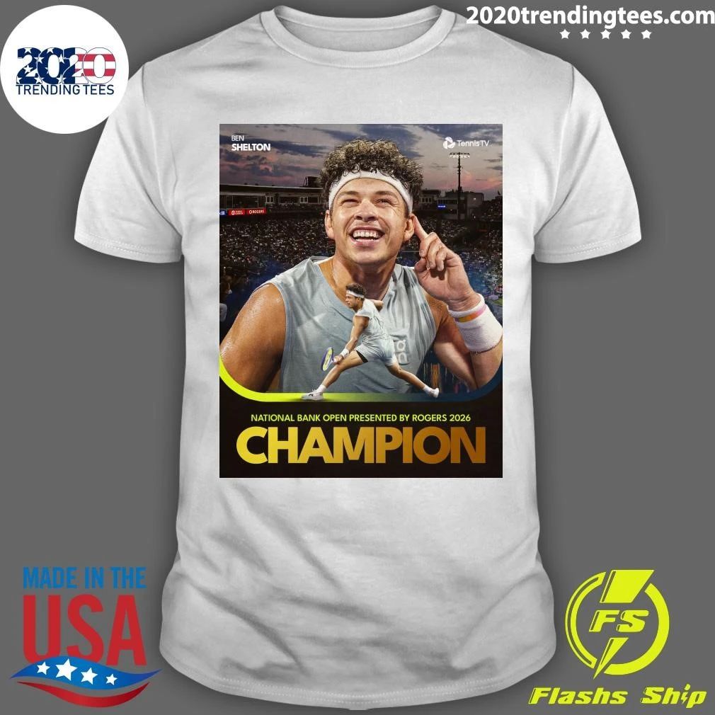 National Bank Open Presented By Rogers 2026 Champion Ben Shelton Shirt