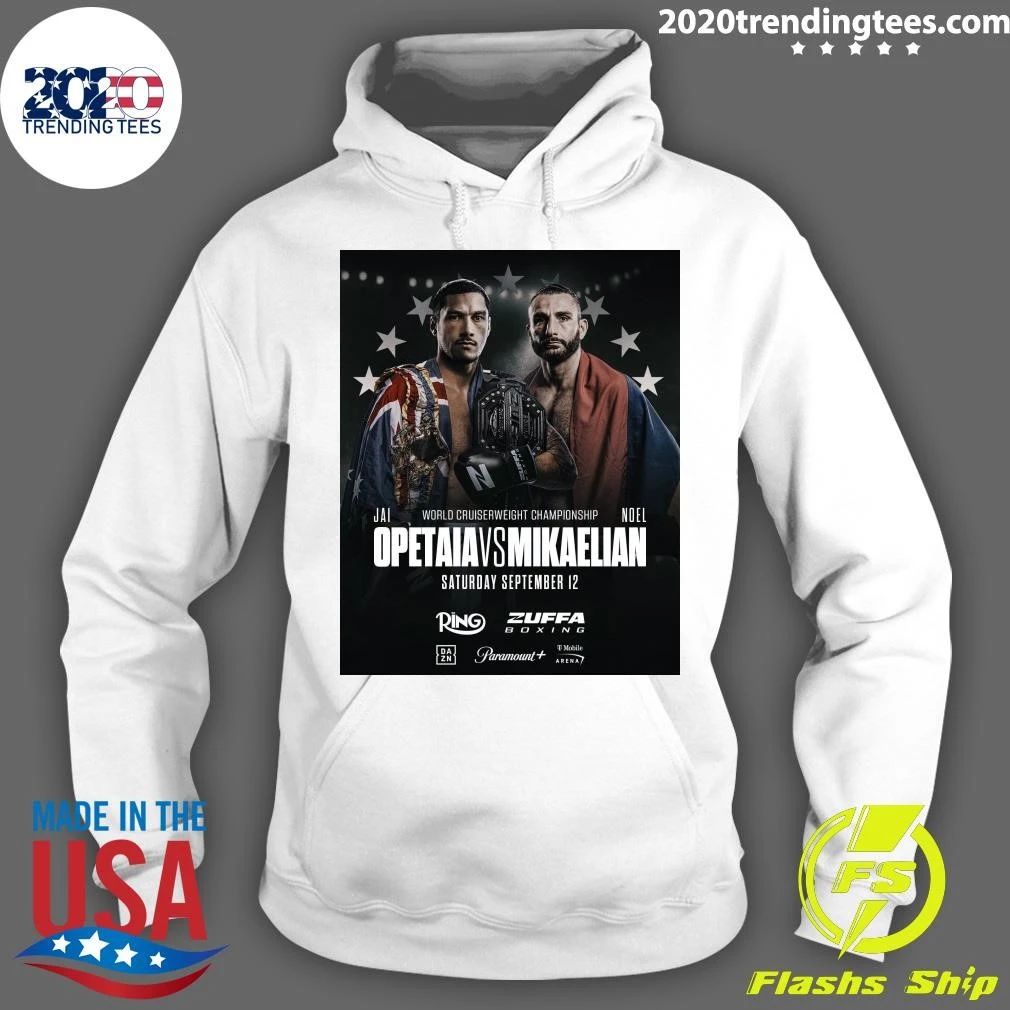 World Cruiserweight Championship Jai Opetaia Vs Noel Mikaelian Saturday September 12, 2026 Shirt