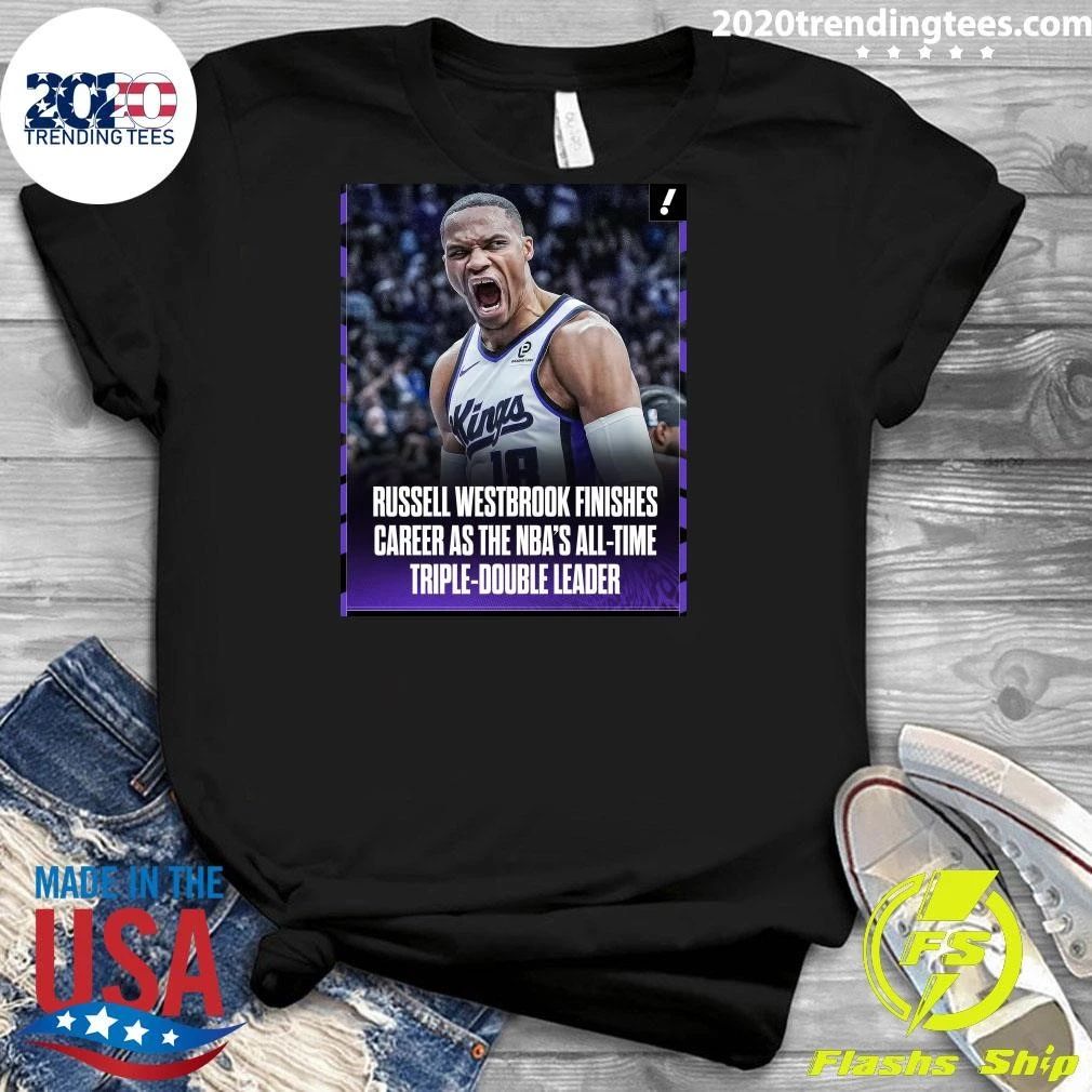 Russell Westbrook Finishes Career As The Nba’s All-Time Triple-Double Leader Shirt