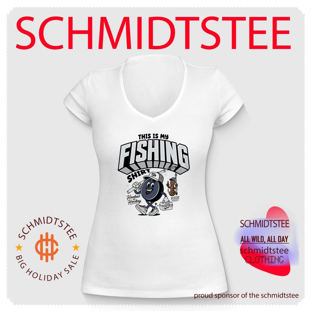 This is my fishing hooked on hockey shirt