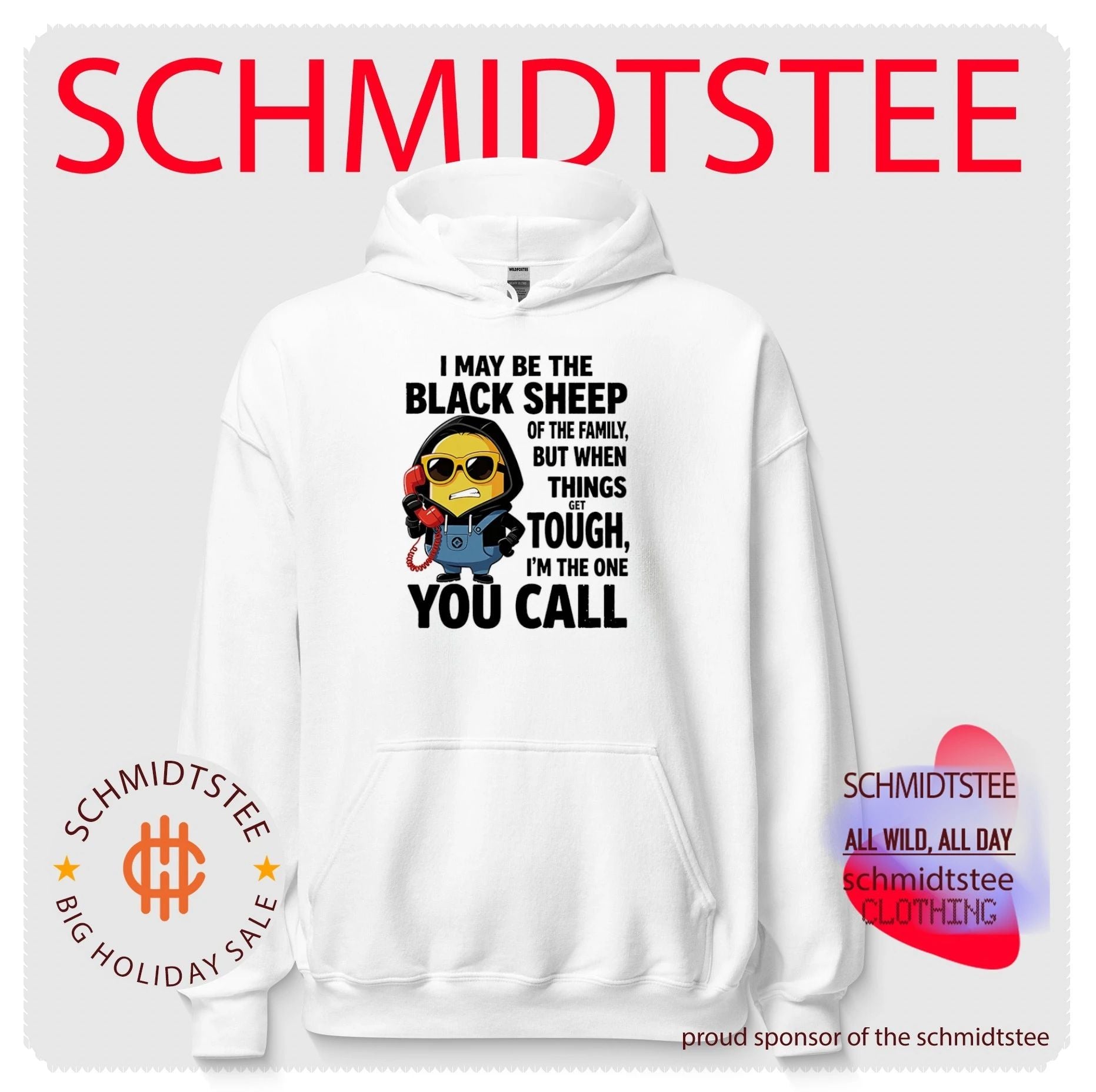 I maybe the black sheep of the family but when things get tough Minion shirt