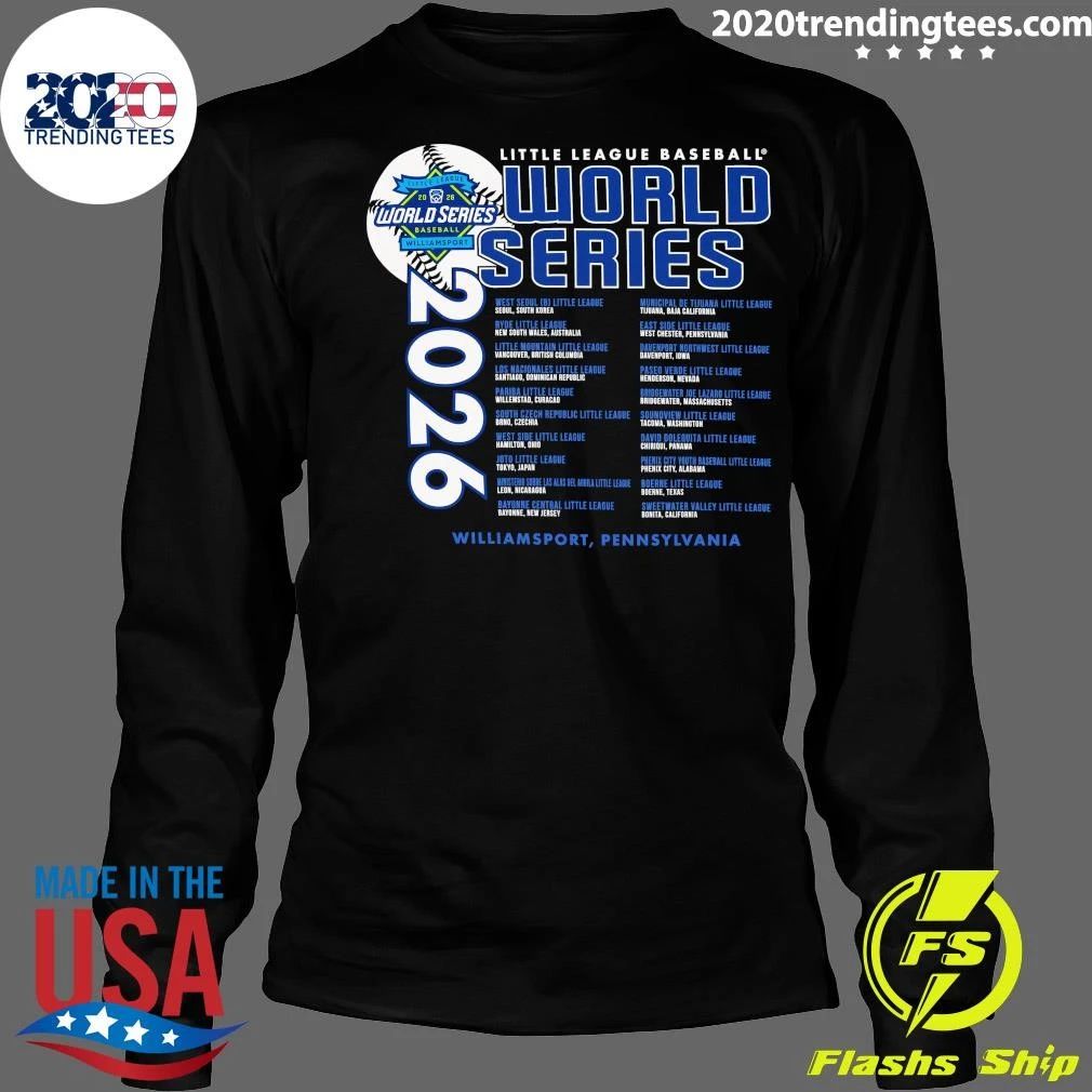 Little League 2026 Baseball World Series Gray Concert Tee Shirt