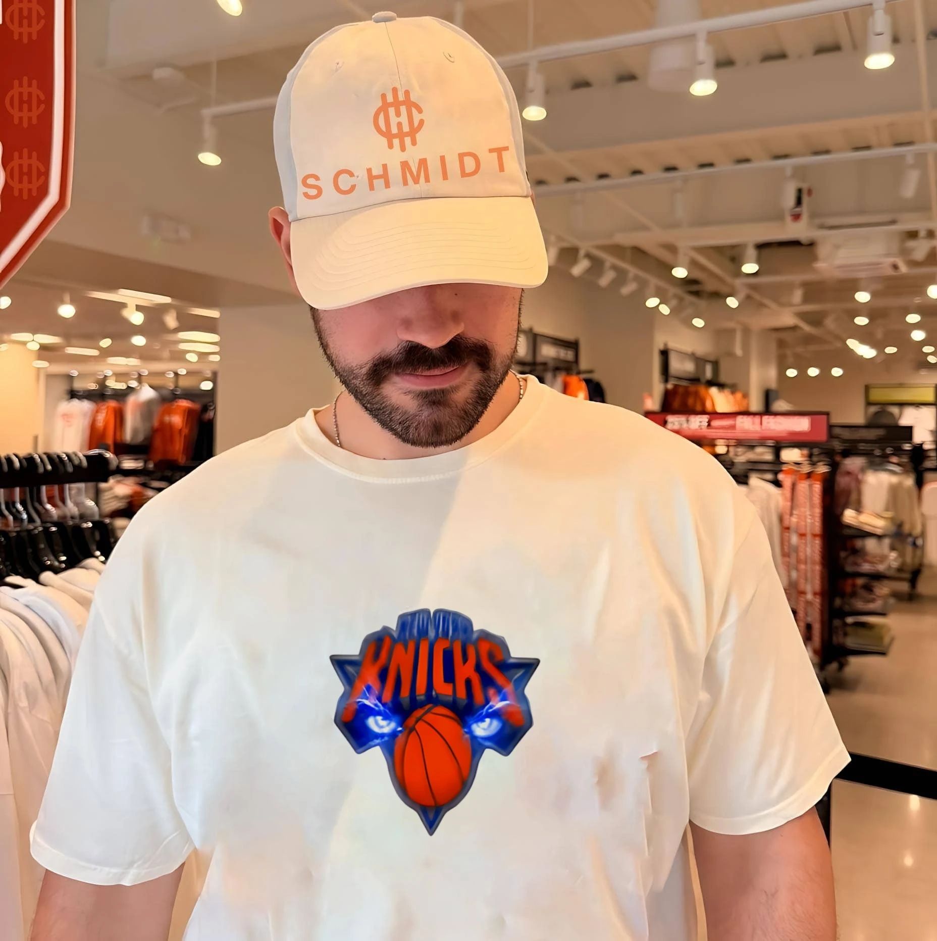 New York Knicks features NYON graphic shirt