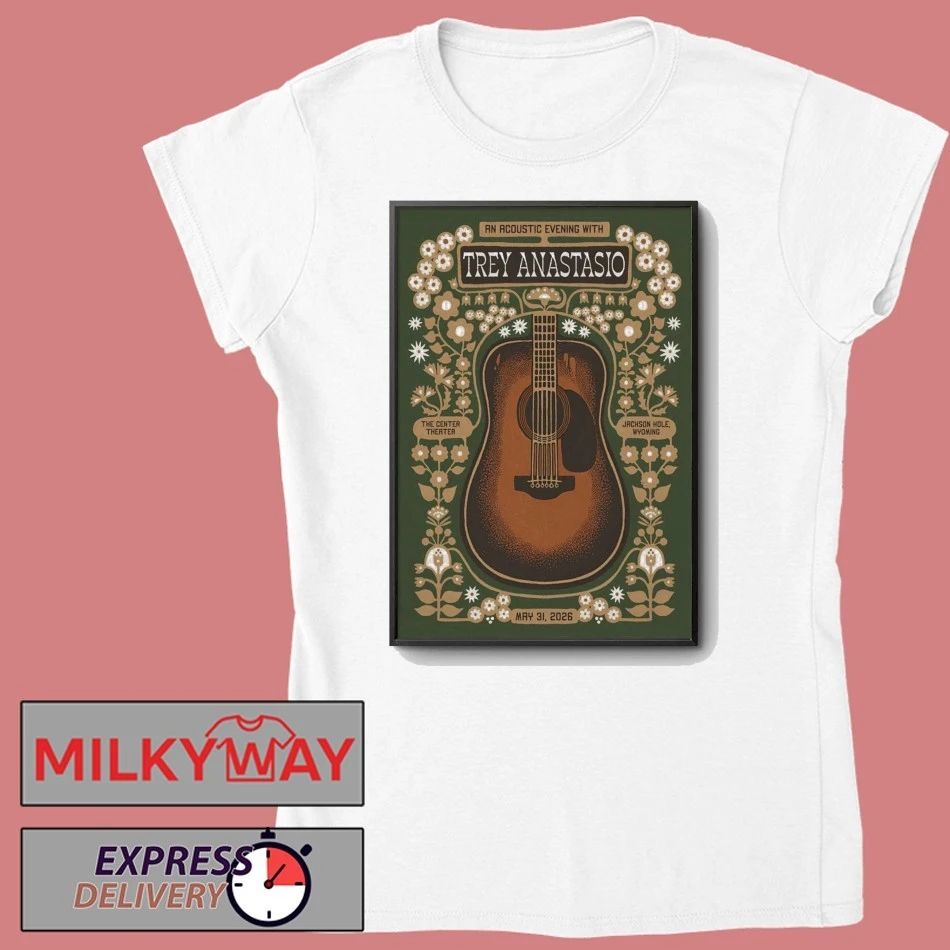 Trey Anastasio The Center Theatre In Jackson Hole WY May 31 2026 Poster shirt
