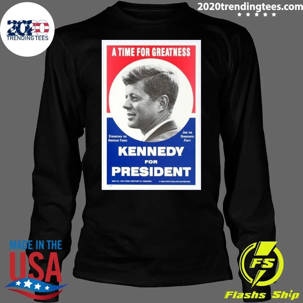 Vintage 1960’s JFK Kennedy Presidential Election Poster Shirt