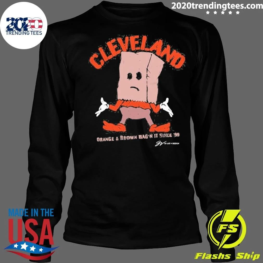 Cleveland Orange & Brown Bag It Since 99 Signature Shirt