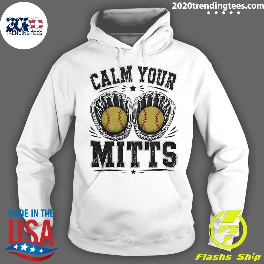 Calm Your Mitts Softball Grandma Shirt
