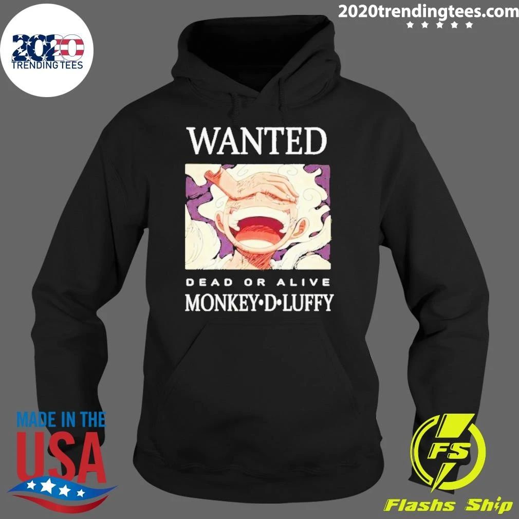 Wanted Dead Or Alive Monkey D Luffy Shirt