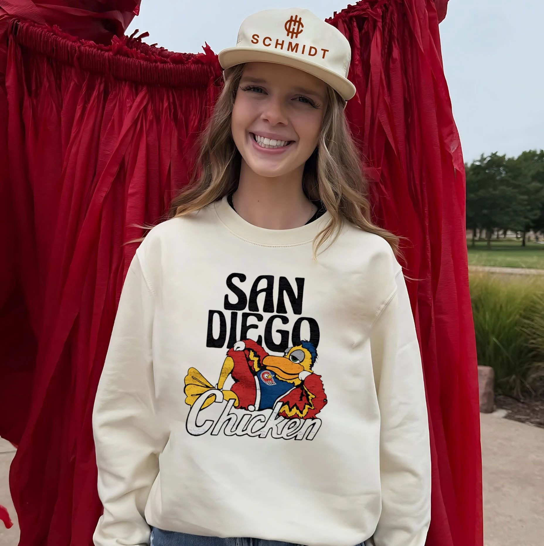 San Diego Padres Chicken Mascot cartoon shirt