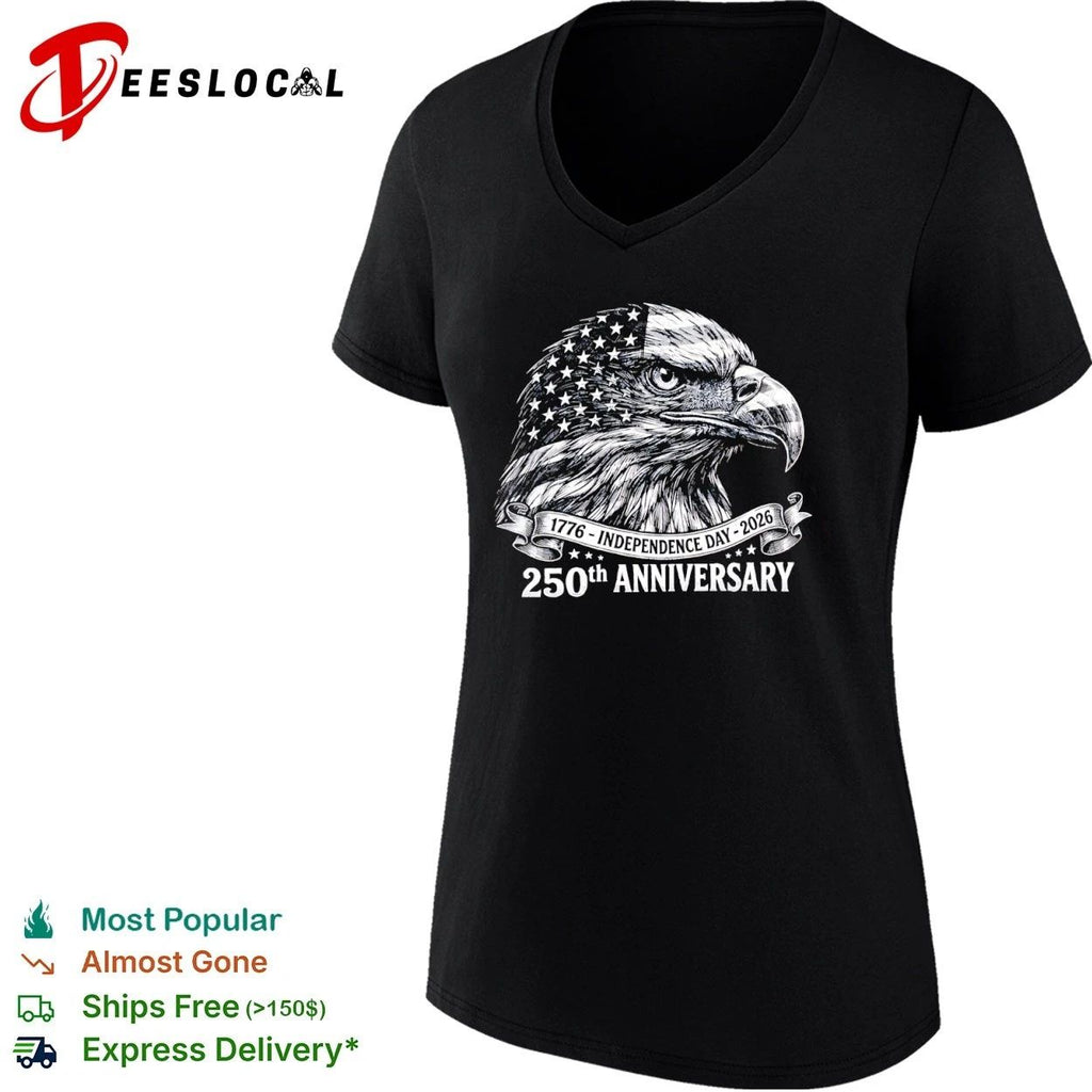 Bald Eagle USA 250th Anniversary 1776 Independence Day 2026 T-shirt