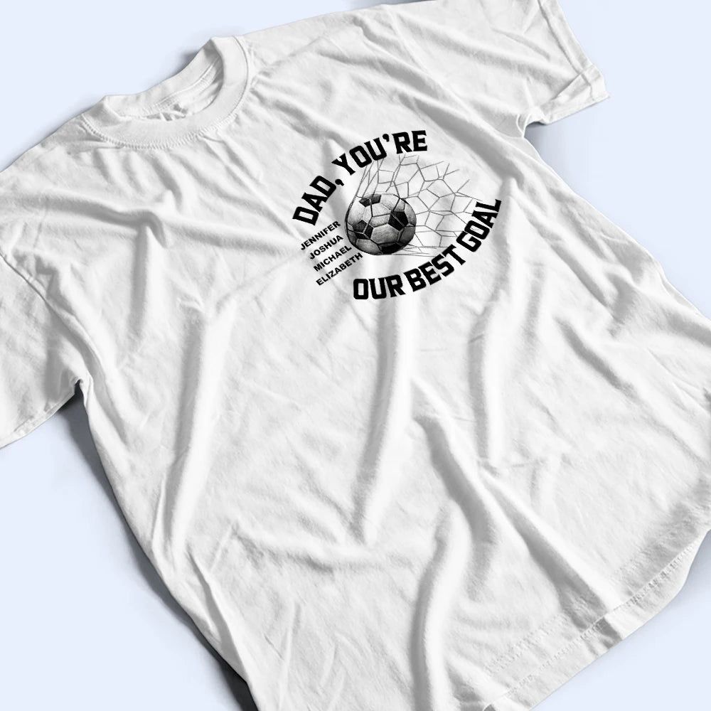 We Scored The Best Dad Papa Soccer Football - Personalized T Shirt