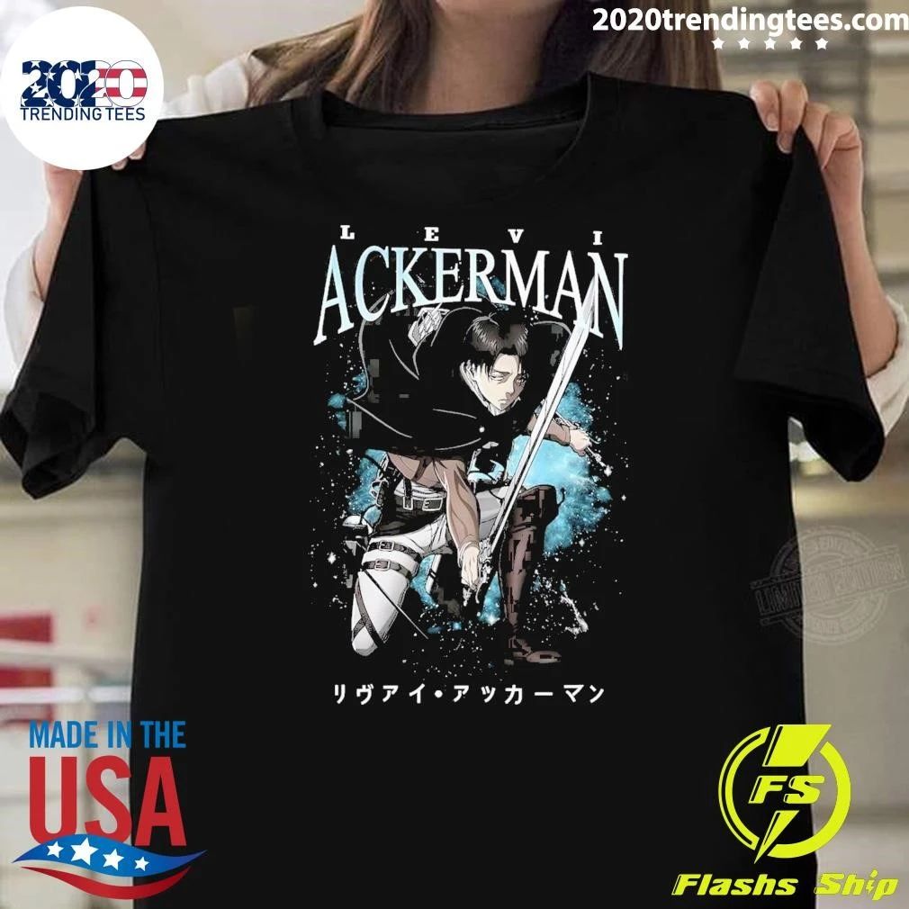 Levi Ackerman Captain Levi Vintage 90s Bootleg Oversized AOT Attack On Titan Anime Shirt