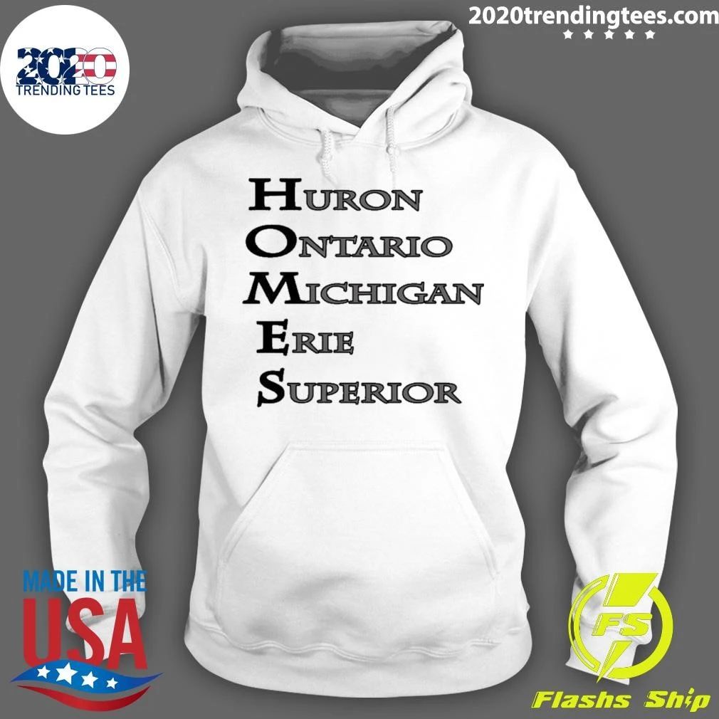 Homes Huron Ontario Michigan Erie Superior Shirt