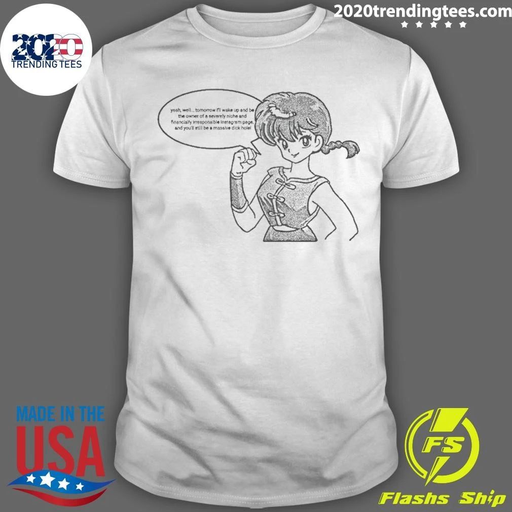 Ranma Saotome Financially Irresponsible Instagram Page Anime Shirt