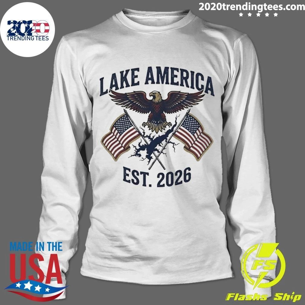 Lake America 2026 Eagle Usa Flag Shirt