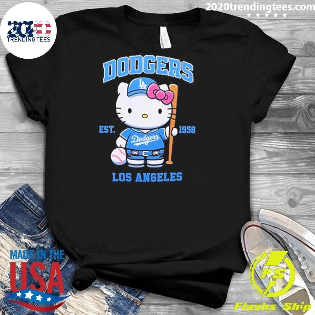 House of Tees Kitty Los Angeles Dodgers Est. 1958 Shirt